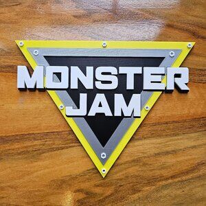 Monster Jam 3D Printed Sign
